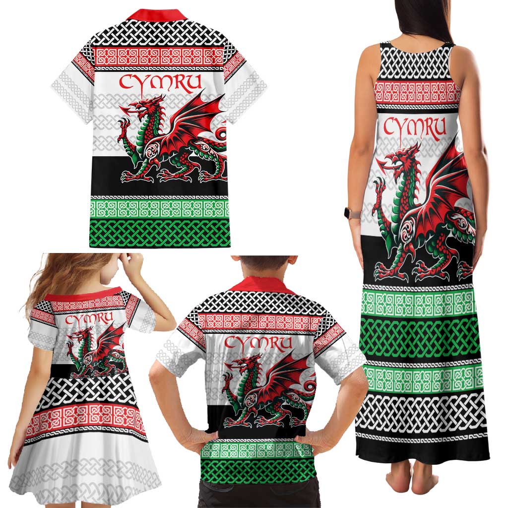 Cymru Celtic Wales Knot Family Matching Tank Maxi Dress and Hawaiian Shirt Celtic Nation Heritage Pride - Wonder Print Shop