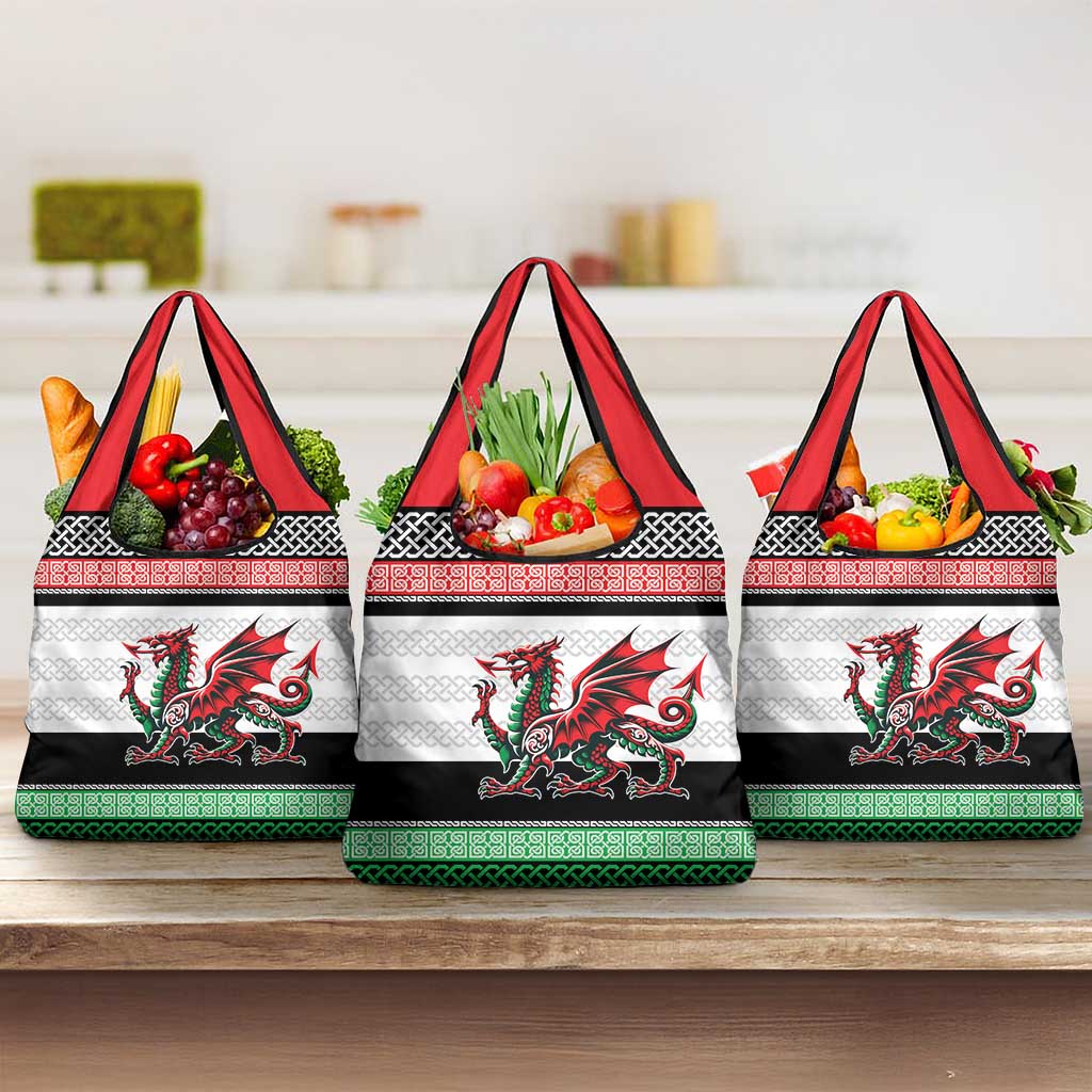 Cymru Celtic Wales Knot Grocery Bag Celtic Nation Heritage Pride - Wonder Print Shop
