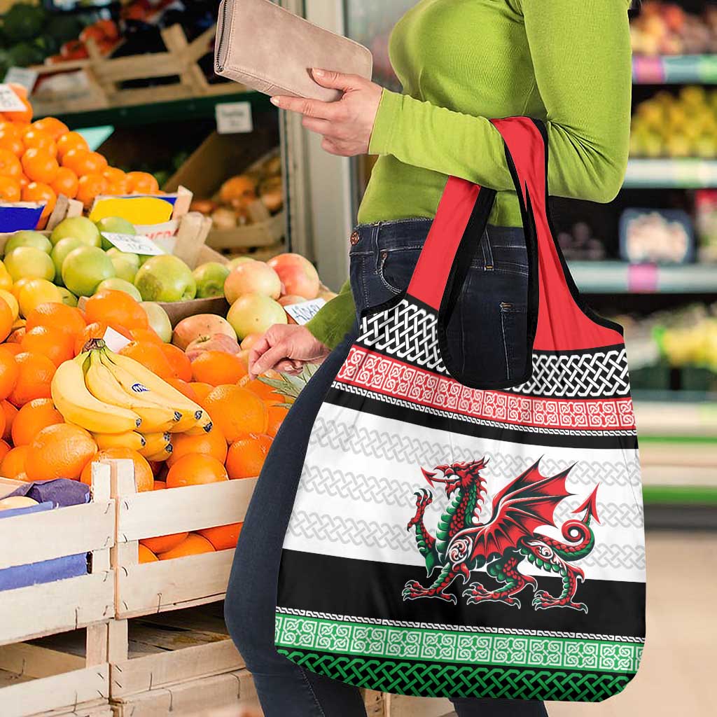 Cymru Celtic Wales Knot Grocery Bag Celtic Nation Heritage Pride - Wonder Print Shop