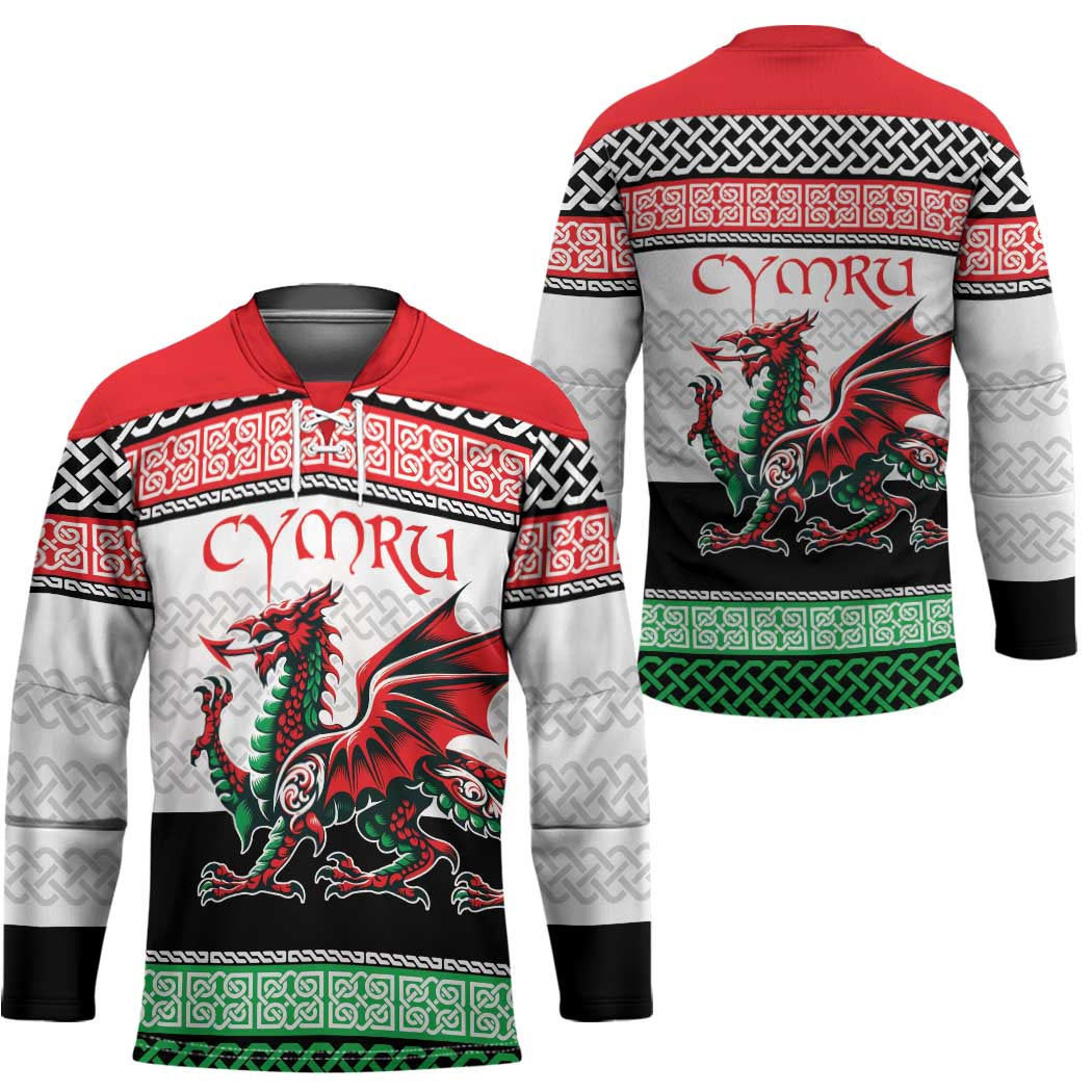 Cymru Celtic Wales Knot Hockey Jersey Celtic Nation Heritage Pride - Wonder Print Shop