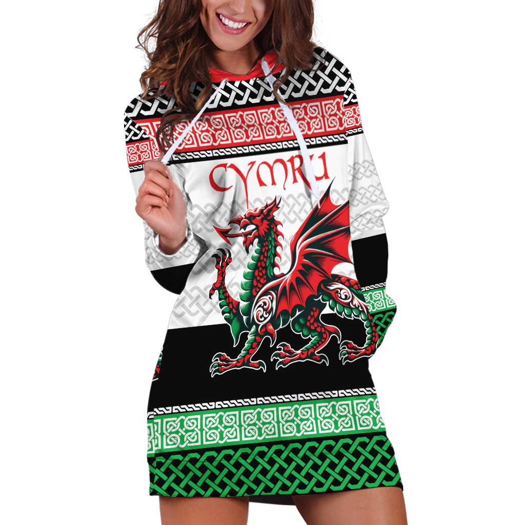Cymru Celtic Wales Knot Hoodie Dress Celtic Nation Heritage Pride - Wonder Print Shop
