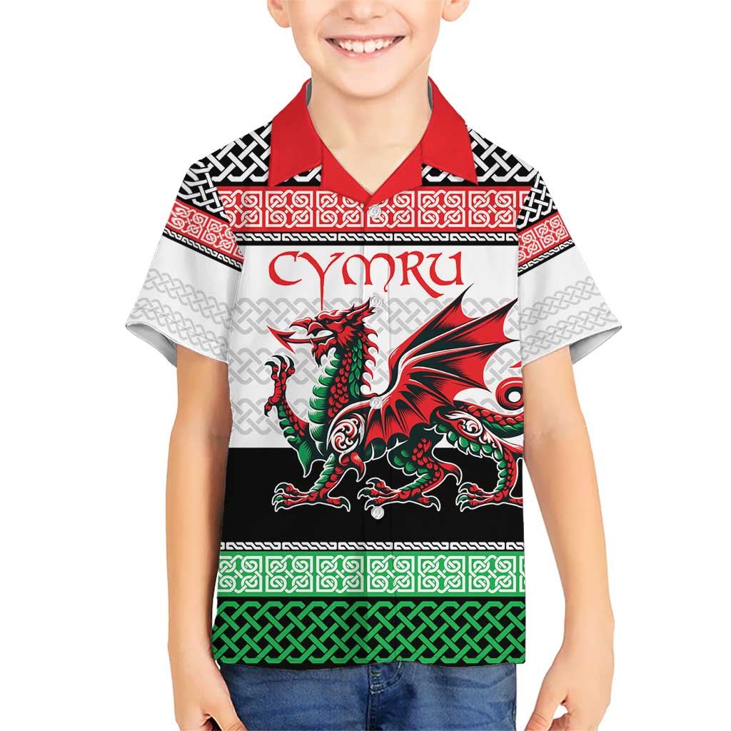 Cymru Celtic Wales Knot Kid Hawaiian Shirt Celtic Nation Heritage Pride - Wonder Print Shop