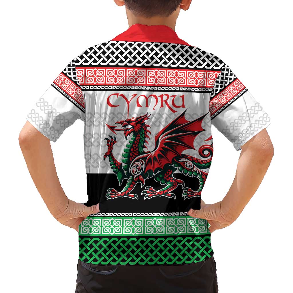 Cymru Celtic Wales Knot Kid Hawaiian Shirt Celtic Nation Heritage Pride - Wonder Print Shop
