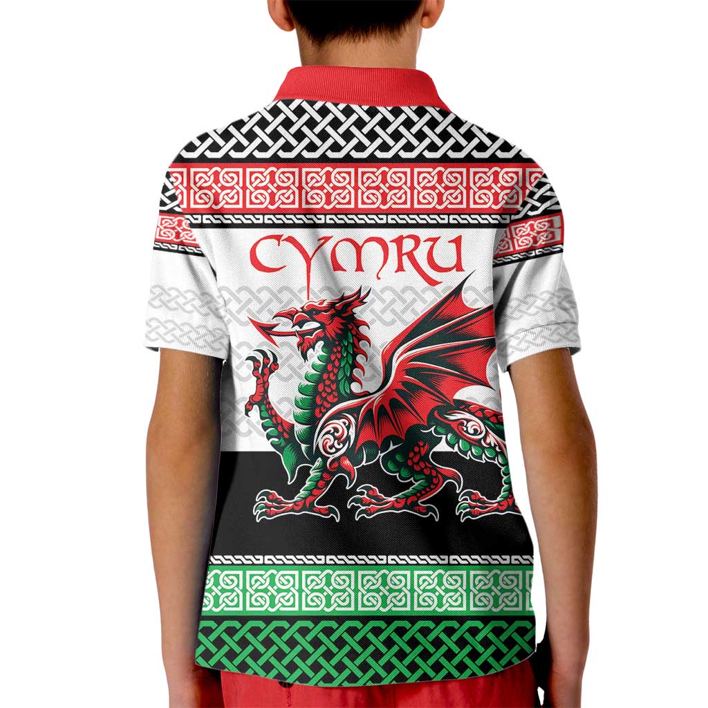 Cymru Celtic Wales Knot Kid Polo Shirt Celtic Nation Heritage Pride - Wonder Print Shop