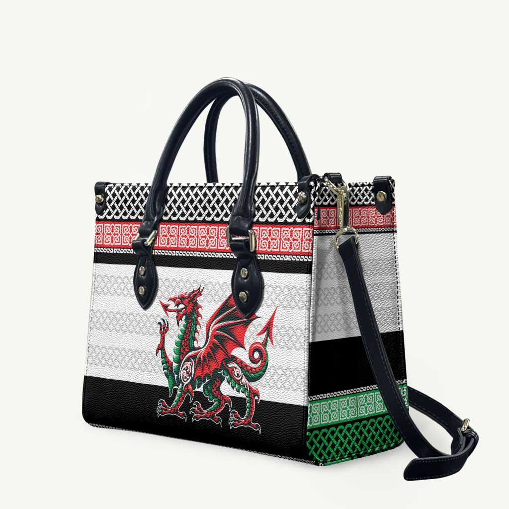 Cymru Celtic Wales Knot Leather Bag Celtic Nation Heritage Pride - Wonder Print Shop