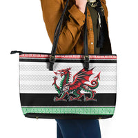 Cymru Celtic Wales Knot Leather Tote Bag Celtic Nation Heritage Pride - Wonder Print Shop