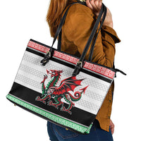 Cymru Celtic Wales Knot Leather Tote Bag Celtic Nation Heritage Pride - Wonder Print Shop