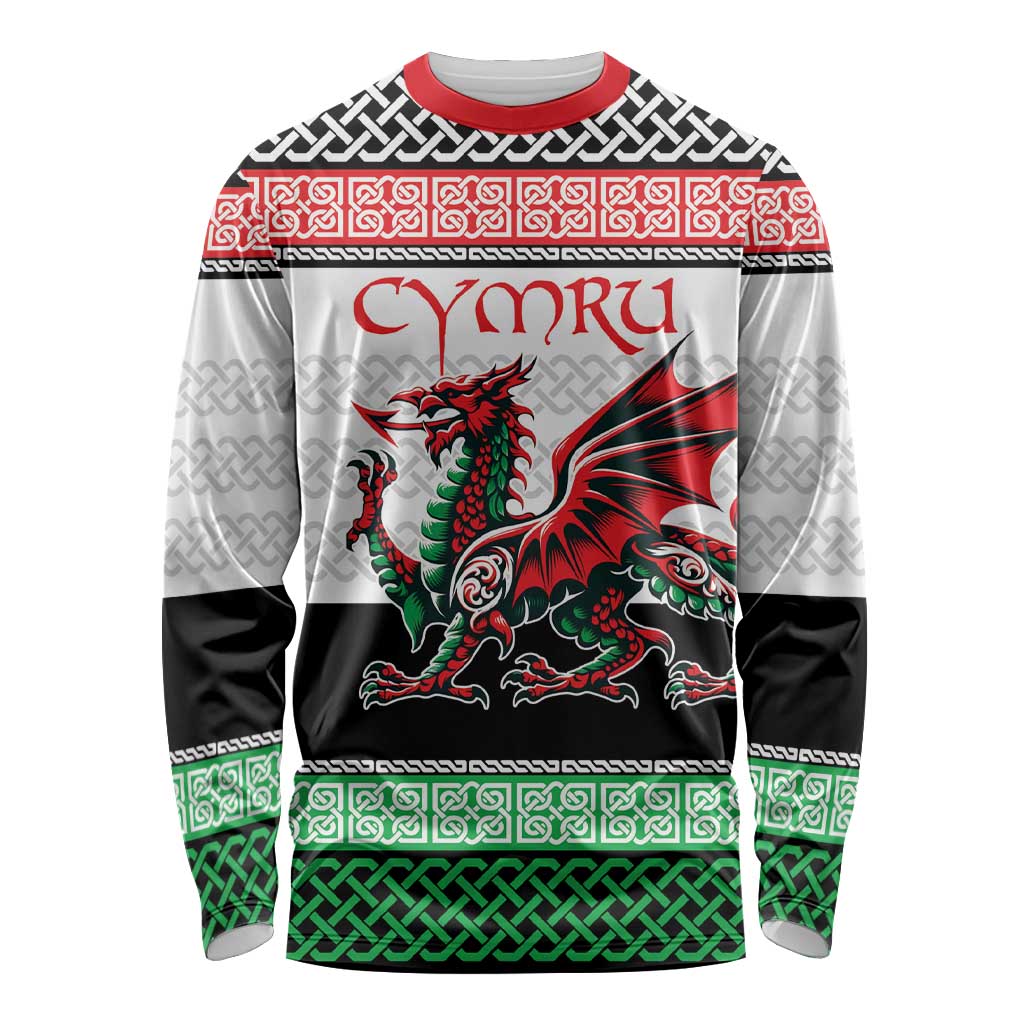 Cymru Celtic Wales Knot Long Sleeve Shirt Celtic Nation Heritage Pride - Wonder Print Shop