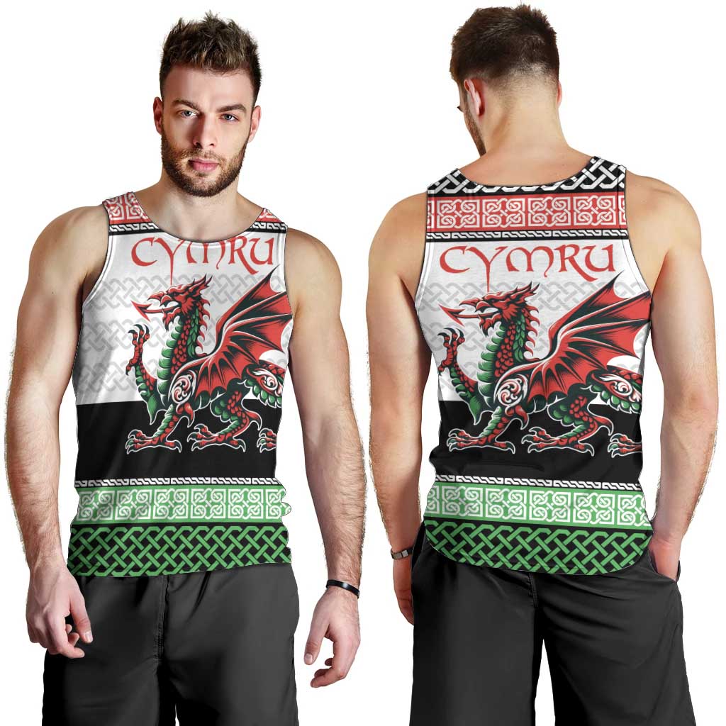 Cymru Celtic Wales Knot Men Tank Top Celtic Nation Heritage Pride - Wonder Print Shop