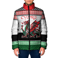 Cymru Celtic Wales Knot Padded Jacket Celtic Nation Heritage Pride - Wonder Print Shop