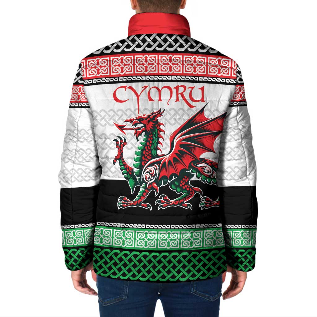 Cymru Celtic Wales Knot Padded Jacket Celtic Nation Heritage Pride - Wonder Print Shop