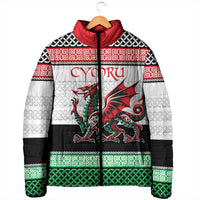 Cymru Celtic Wales Knot Padded Jacket Celtic Nation Heritage Pride - Wonder Print Shop