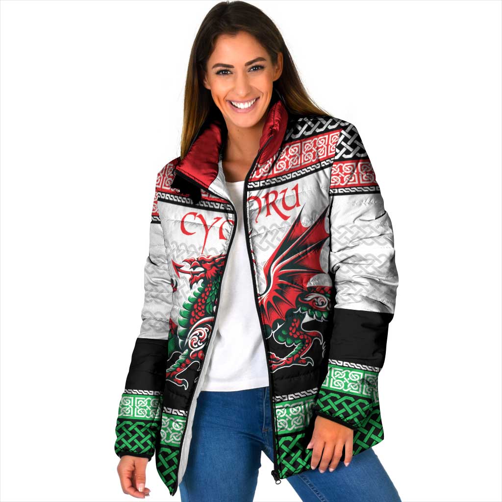 Cymru Celtic Wales Knot Padded Jacket Celtic Nation Heritage Pride - Wonder Print Shop