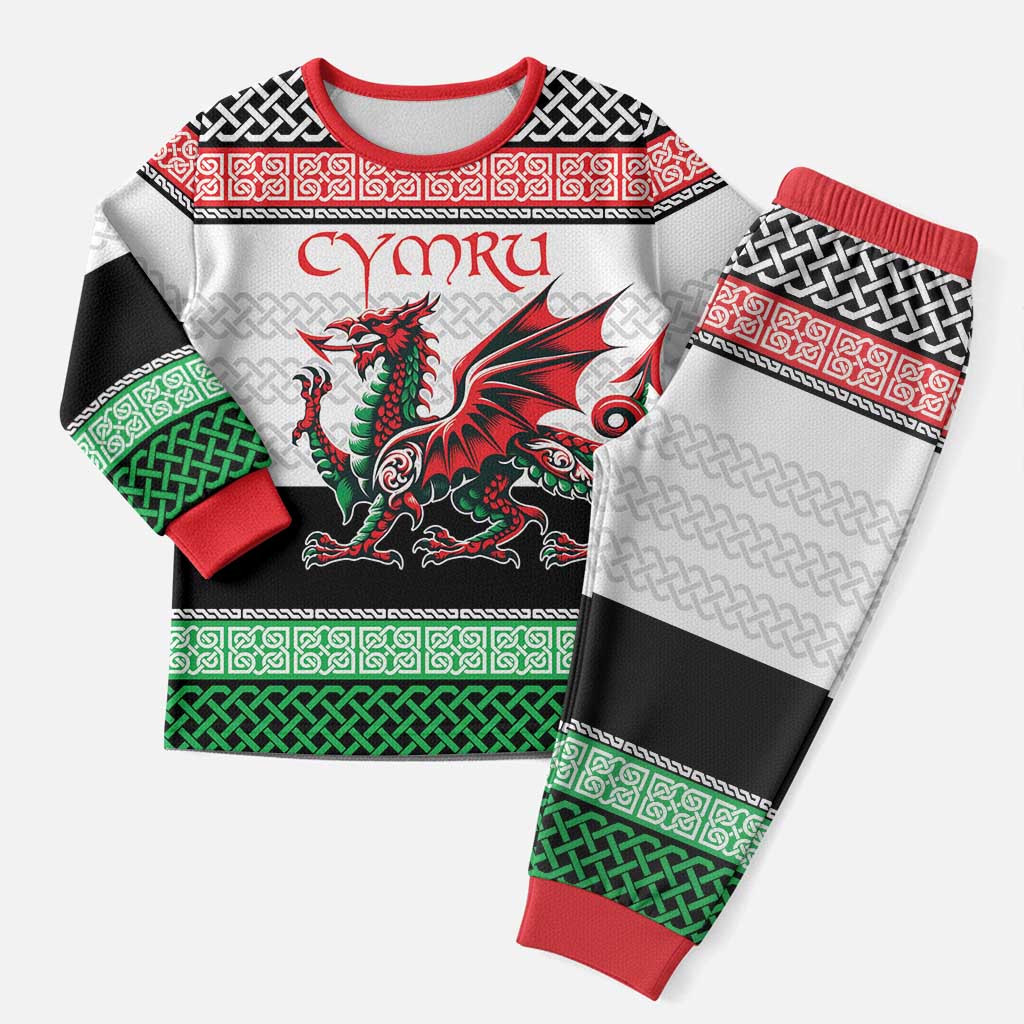 Cymru Celtic Wales Knot Christmas Pajama Set Celtic Nation Heritage Pride - Wonder Print Shop