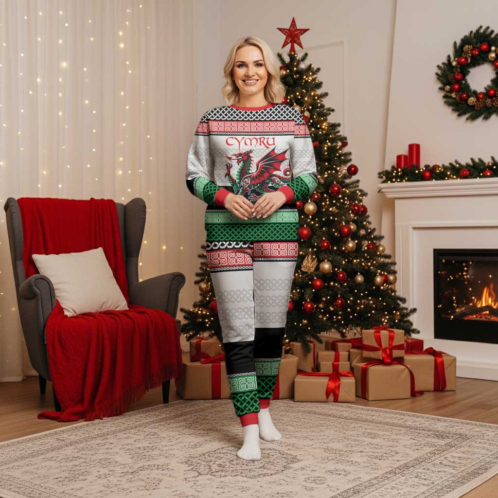 Cymru Celtic Wales Knot Christmas Pajama Set Celtic Nation Heritage Pride - Wonder Print Shop