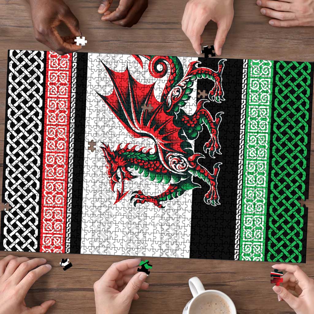 Cymru Celtic Wales Knot Puzzle Celtic Nation Heritage Pride - Wonder Print Shop