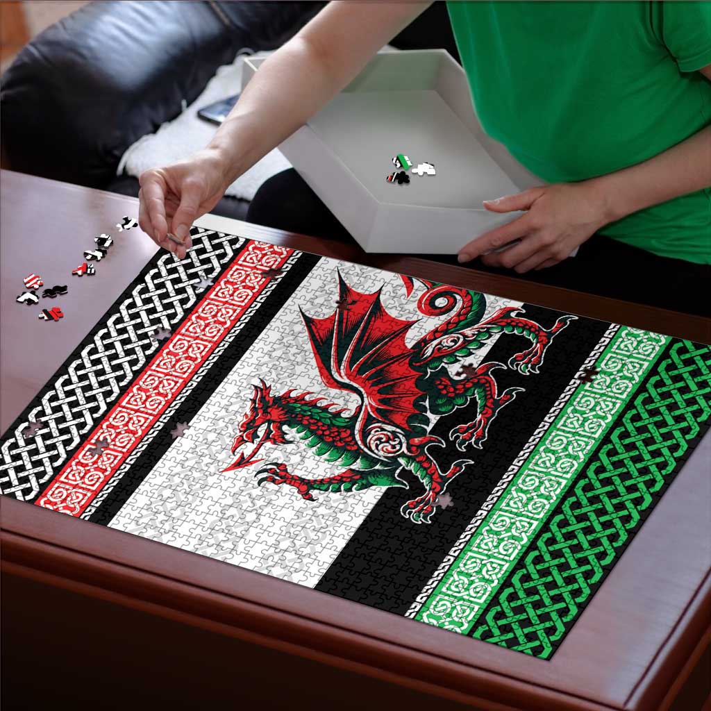 Cymru Celtic Wales Knot Puzzle Celtic Nation Heritage Pride - Wonder Print Shop