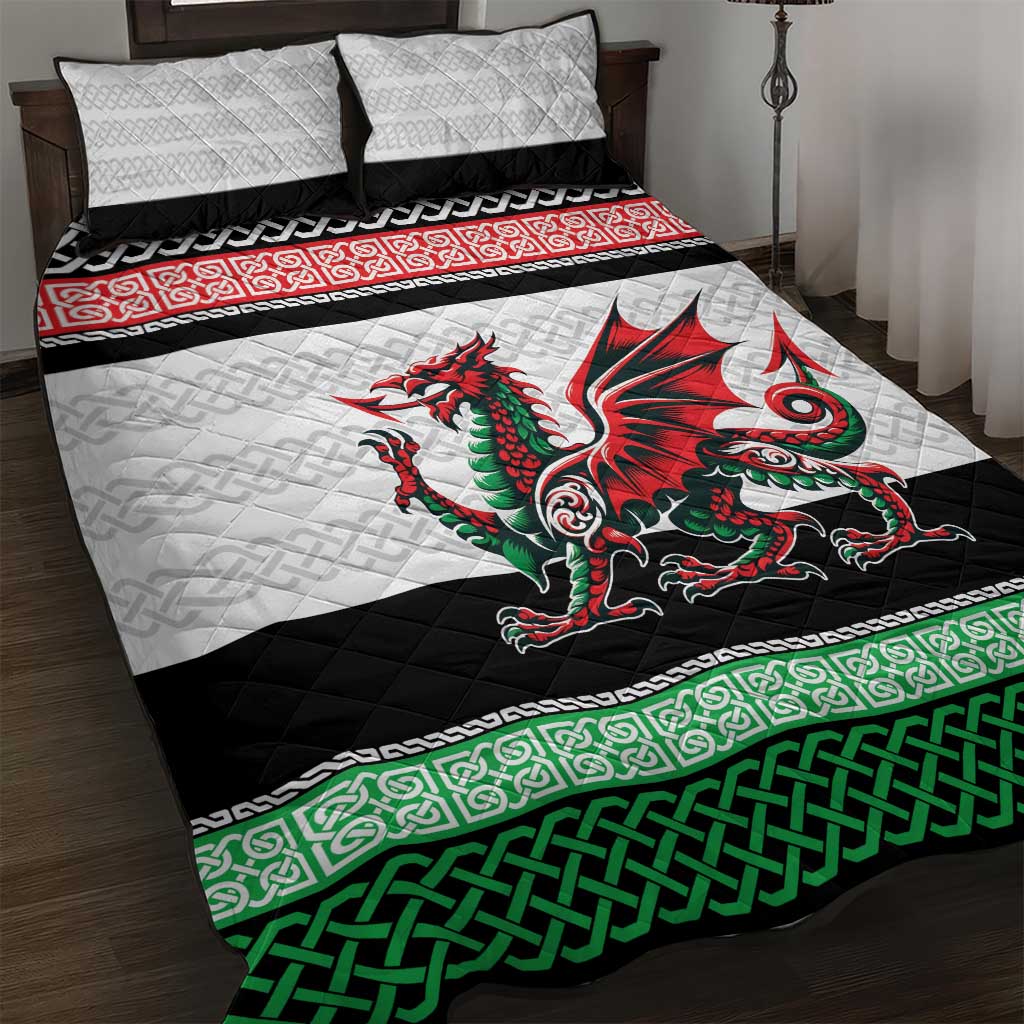 Cymru Celtic Wales Knot Quilt Bed Set Celtic Nation Heritage Pride - Wonder Print Shop