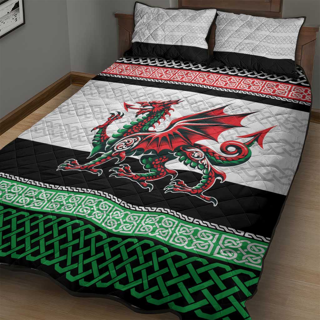 Cymru Celtic Wales Knot Quilt Bed Set Celtic Nation Heritage Pride - Wonder Print Shop