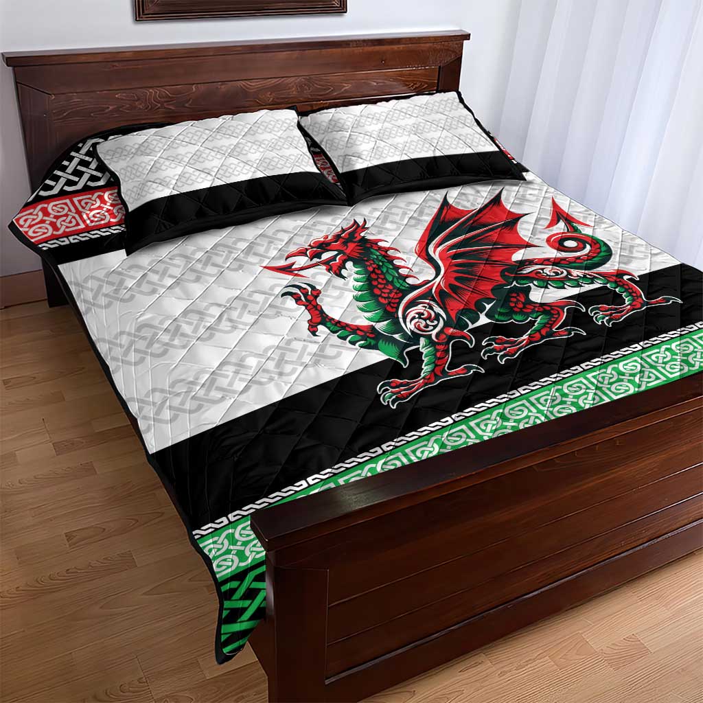 Cymru Celtic Wales Knot Quilt Bed Set Celtic Nation Heritage Pride - Wonder Print Shop