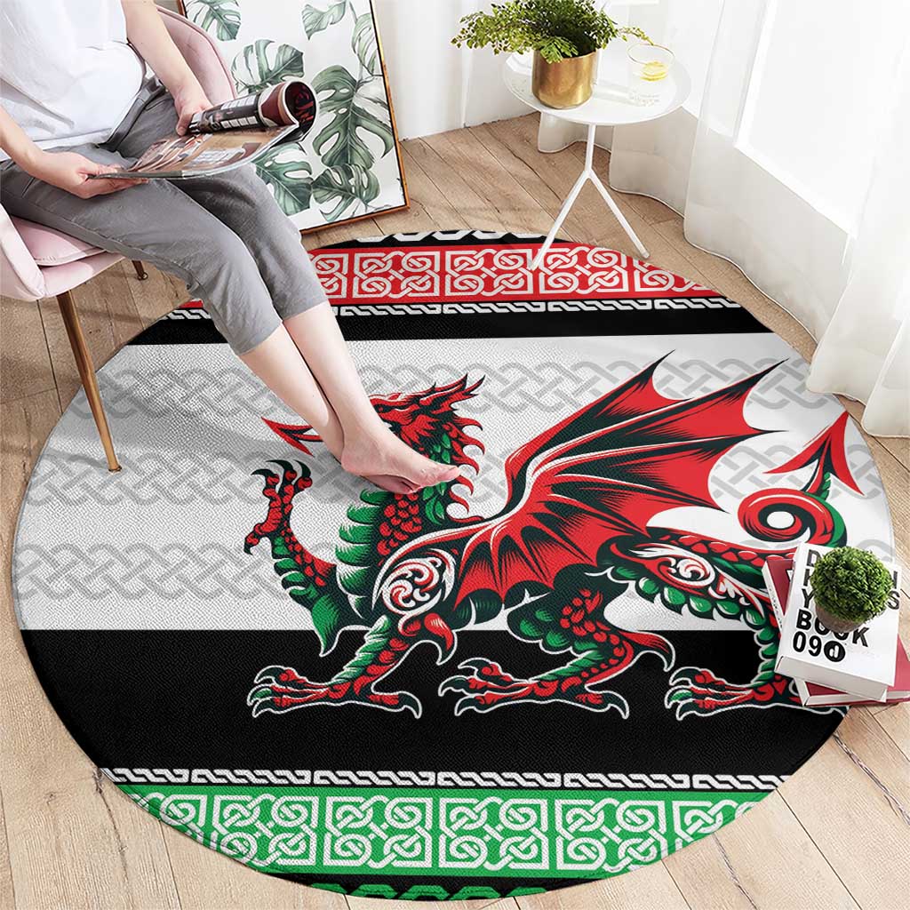 Cymru Celtic Wales Knot Round Carpet Celtic Nation Heritage Pride - Wonder Print Shop