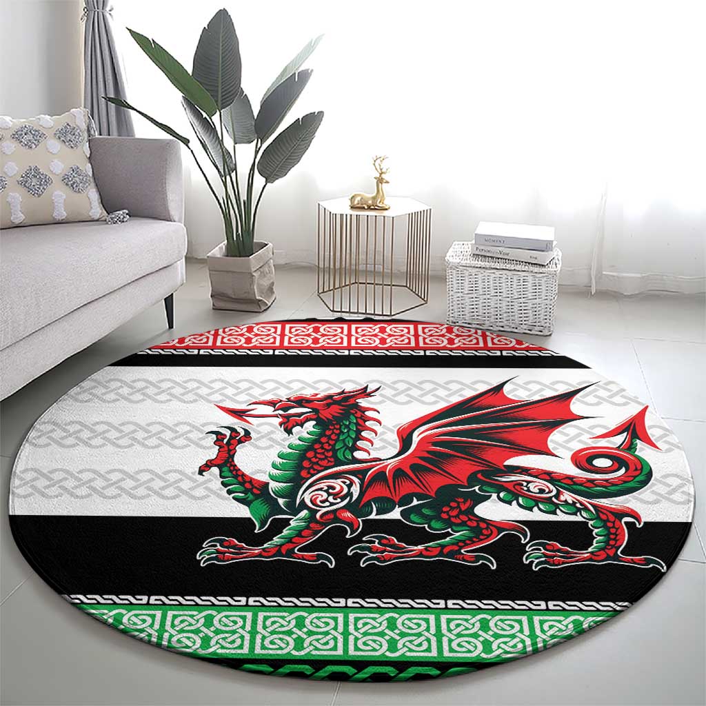 Cymru Celtic Wales Knot Round Carpet Celtic Nation Heritage Pride - Wonder Print Shop