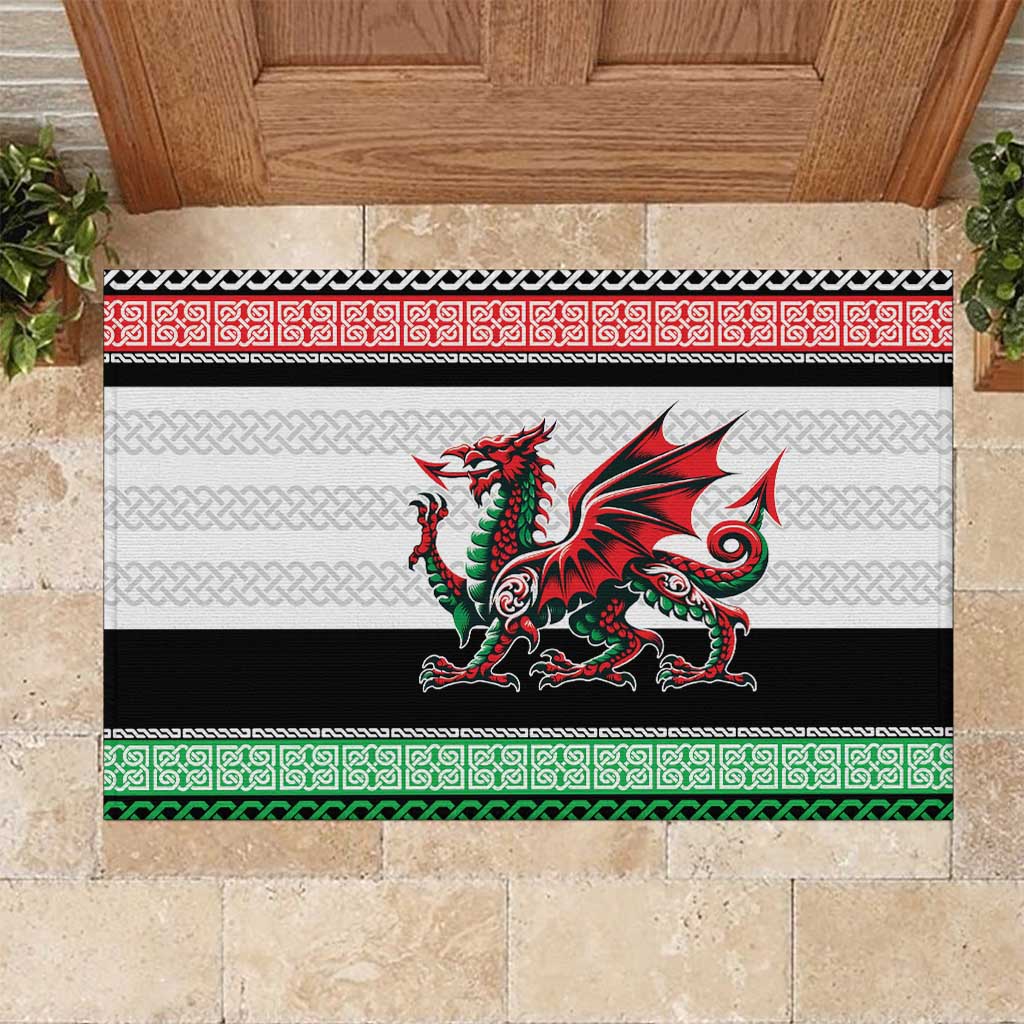 Cymru Celtic Wales Knot Rubber Doormat Celtic Nation Heritage Pride - Wonder Print Shop