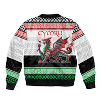 Cymru Celtic Wales Knot Sleeve Zip Bomber Jacket Celtic Nation Heritage Pride - Wonder Print Shop