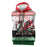 Cymru Celtic Wales Knot Sleeveless Zip Hoodie Celtic Nation Heritage Pride - Wonder Print Shop