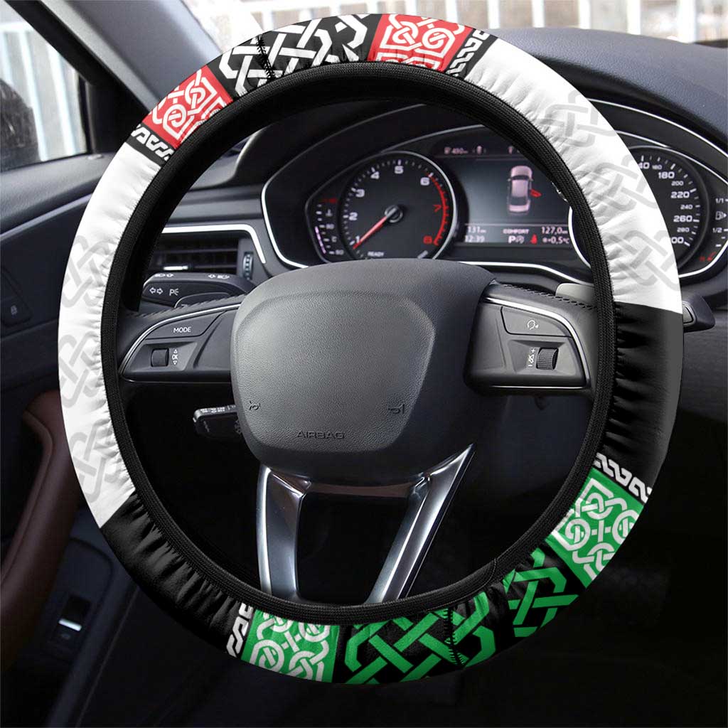 Cymru Celtic Wales Knot Steering Wheel Cover Celtic Nation Heritage Pride - Wonder Print Shop