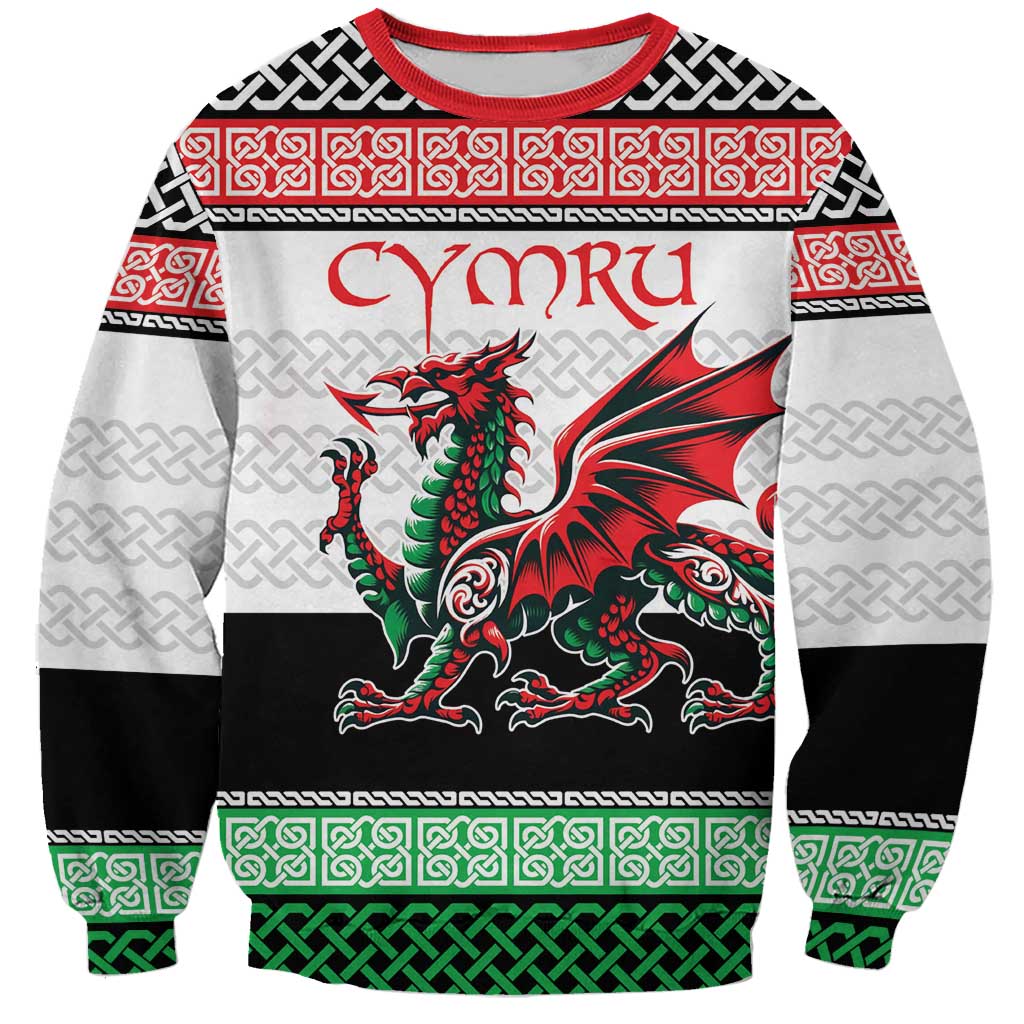 Cymru Celtic Wales Knot Sweatshirt Celtic Nation Heritage Pride - Wonder Print Shop