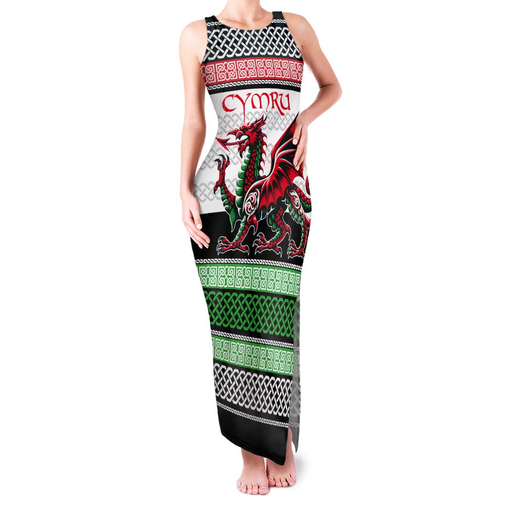 Cymru Celtic Wales Knot Tank Maxi Dress Celtic Nation Heritage Pride - Wonder Print Shop