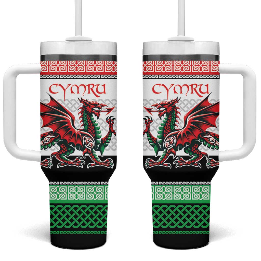 Cymru Celtic Wales Knot Tumbler With Handle Celtic Nation Heritage Pride - Wonder Print Shop