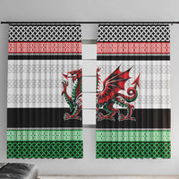 Cymru Celtic Wales Knot Window Curtain Celtic Nation Heritage Pride - Wonder Print Shop