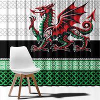 Cymru Celtic Wales Knot Window Curtain Celtic Nation Heritage Pride - Wonder Print Shop