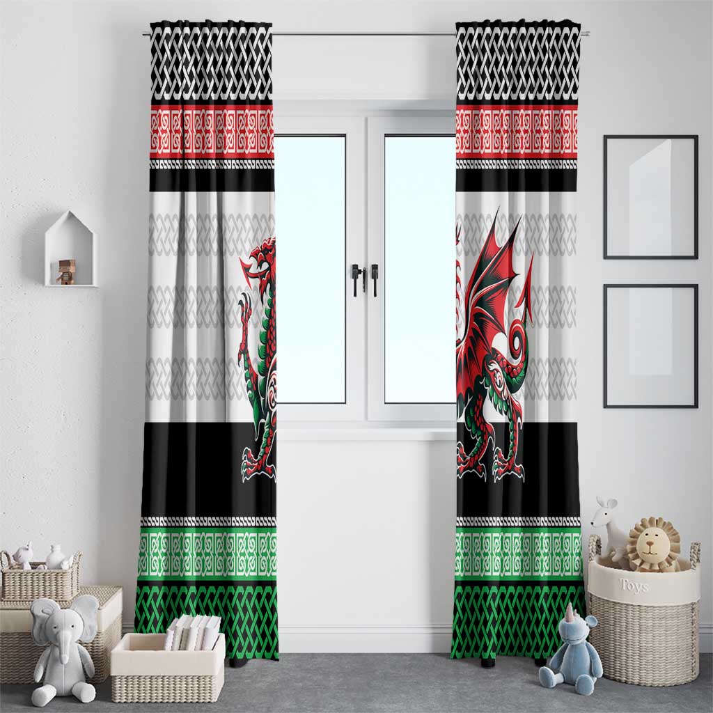 Cymru Celtic Wales Knot Window Curtain Celtic Nation Heritage Pride - Wonder Print Shop