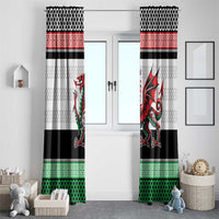 Cymru Celtic Wales Knot Window Curtain Celtic Nation Heritage Pride - Wonder Print Shop
