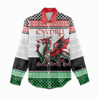 Cymru Celtic Wales Knot Women Casual Shirt Celtic Nation Heritage Pride - Wonder Print Shop