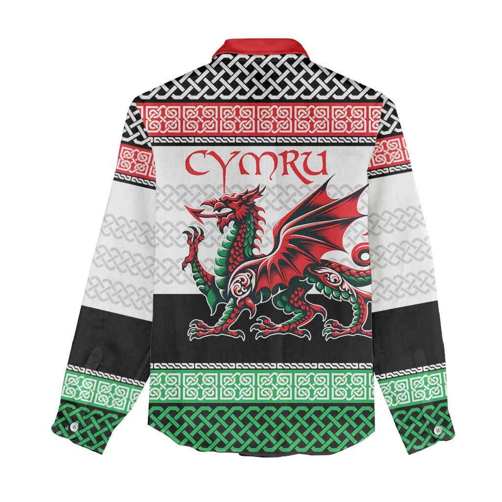 Cymru Celtic Wales Knot Women Casual Shirt Celtic Nation Heritage Pride - Wonder Print Shop