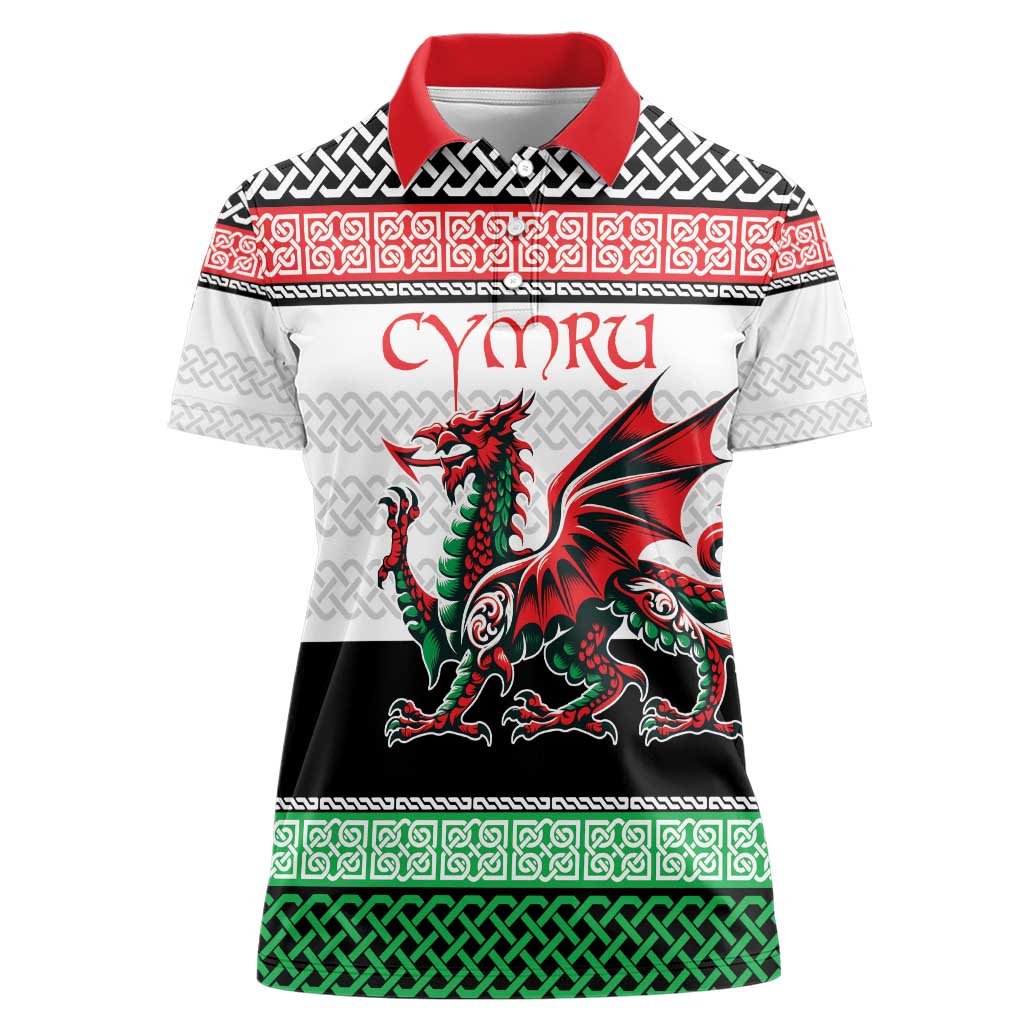 Cymru Celtic Wales Knot Women Polo Shirt Celtic Nation Heritage Pride - Wonder Print Shop