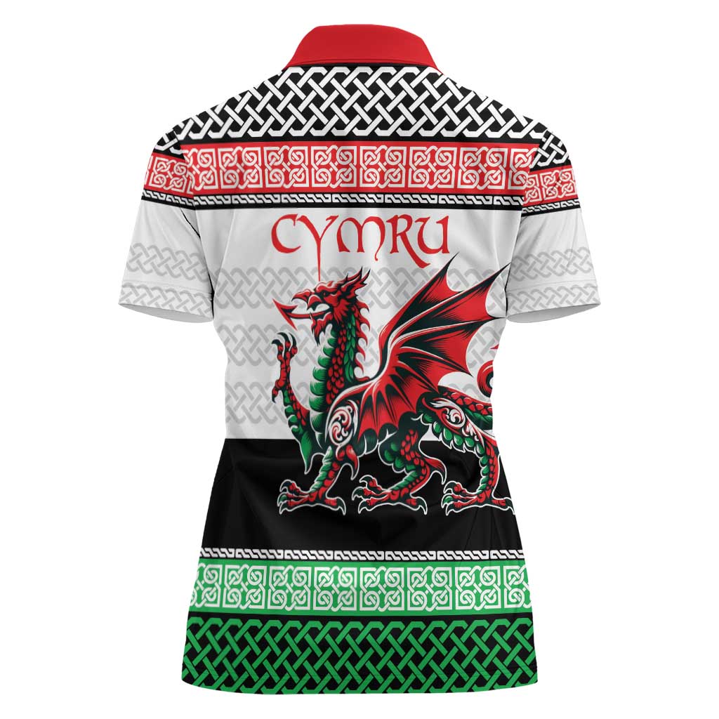 Cymru Celtic Wales Knot Women Polo Shirt Celtic Nation Heritage Pride - Wonder Print Shop