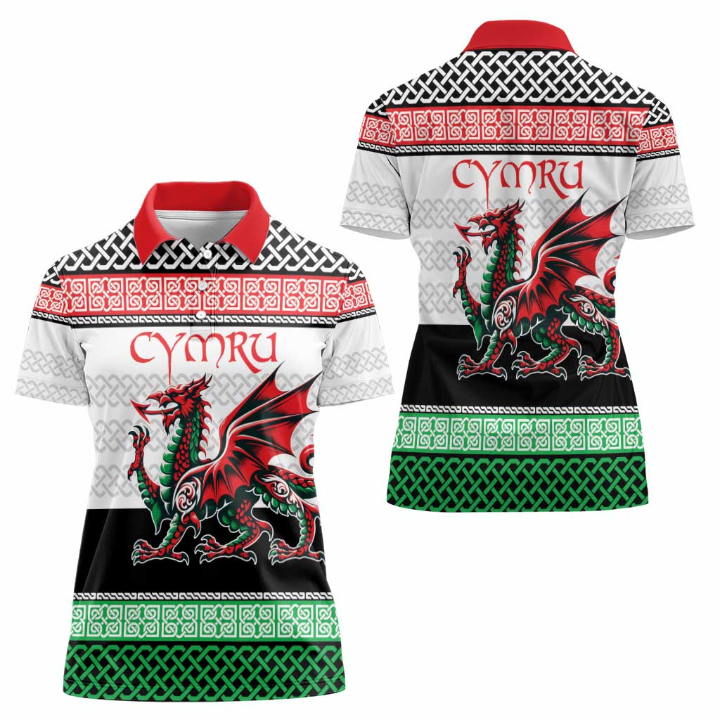 Cymru Celtic Wales Knot Women Polo Shirt Celtic Nation Heritage Pride - Wonder Print Shop