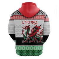 Cymru Celtic Wales Knot Zip Hoodie Celtic Nation Heritage Pride - Wonder Print Shop