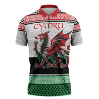 Cymru Celtic Wales Knot Zipper Polo Shirt Celtic Nation Heritage Pride - Wonder Print Shop
