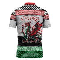Cymru Celtic Wales Knot Zipper Polo Shirt Celtic Nation Heritage Pride - Wonder Print Shop