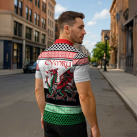 Cymru Celtic Wales Knot Zipper Polo Shirt Celtic Nation Heritage Pride - Wonder Print Shop