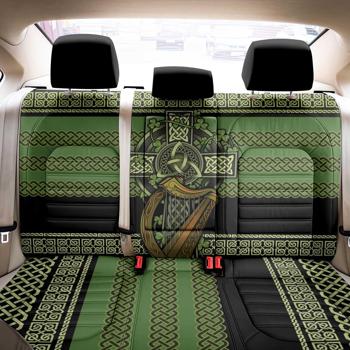 Ireland Celtic Knot Back Car Seat Cover Celtic Nation Heritage Pride - Wonder Print Shop