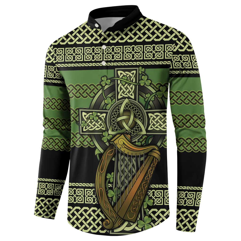 Ireland Celtic Knot Button Sweatshirt Celtic Nation Heritage Pride - Wonder Print Shop
