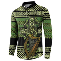 Ireland Celtic Knot Button Sweatshirt Celtic Nation Heritage Pride - Wonder Print Shop