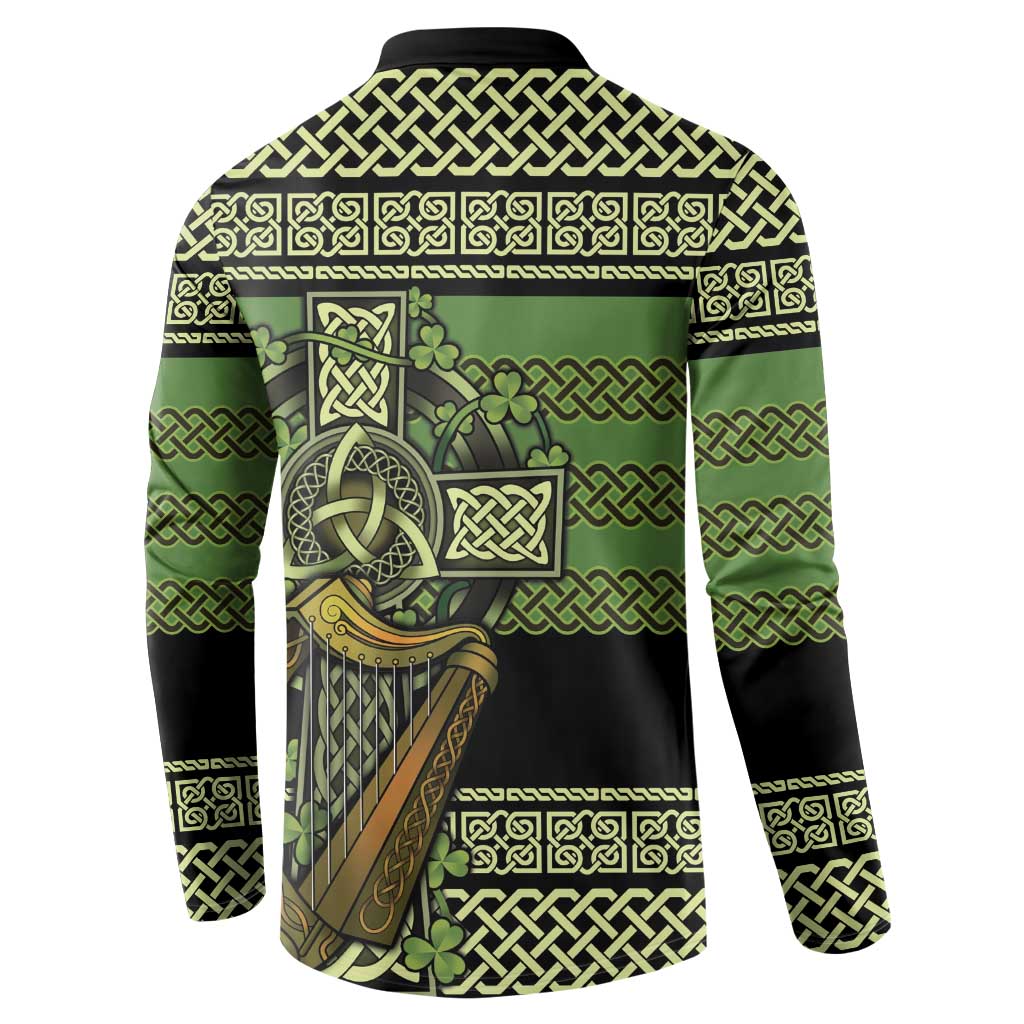 Ireland Celtic Knot Button Sweatshirt Celtic Nation Heritage Pride - Wonder Print Shop